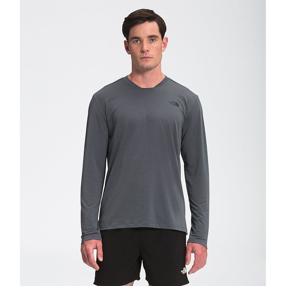 The North Face Long Sleeve Mens Australia - The North Face Wander Grey (YLB-946025)